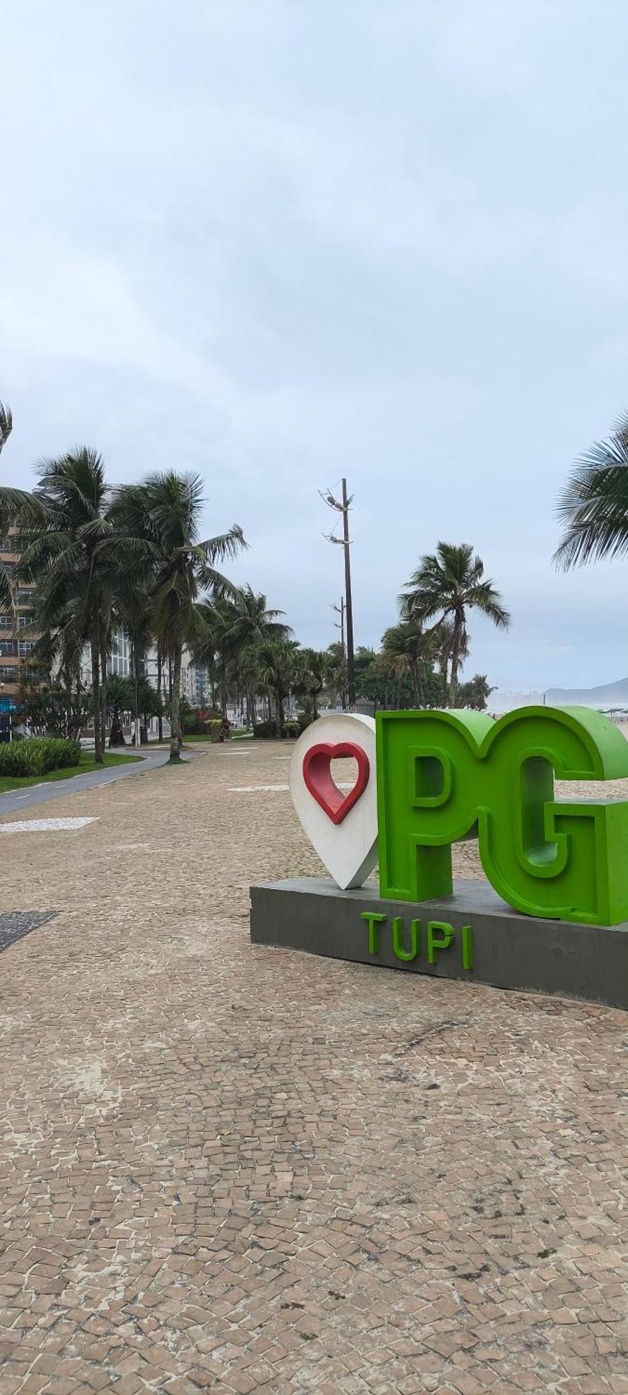 Apartamento Flat with the sea view Praia Grande  Exterior foto