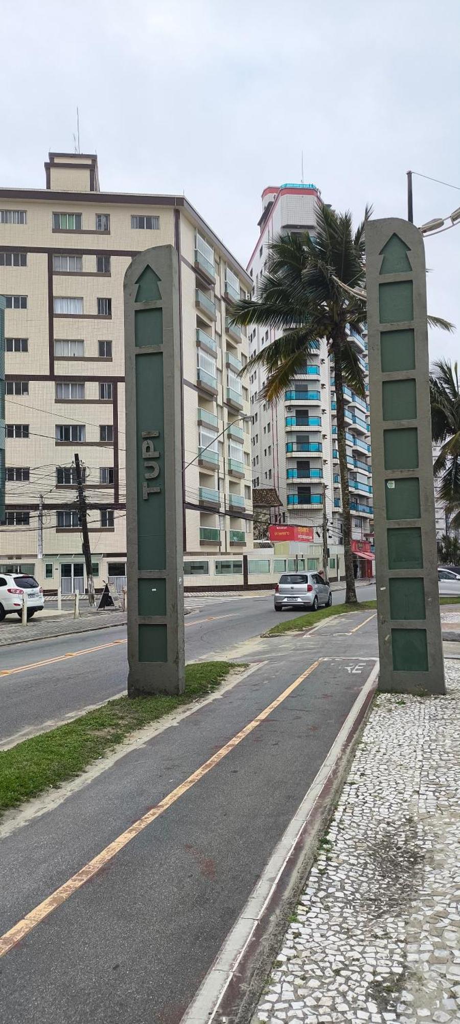 Apartamento Flat with the sea view Praia Grande  Exterior foto
